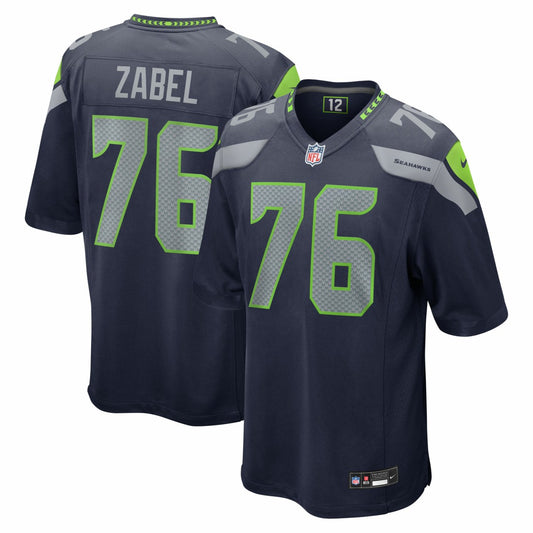 Grey Zabel Seattle Seahawks 2025 NFL Draft First Round Pick Game Jersey - College Navy | NFL Jerseys