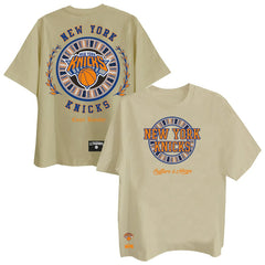 NBA - New York Knicks Two Hype Worldwide Collection Premium T-Shirt - Khaki