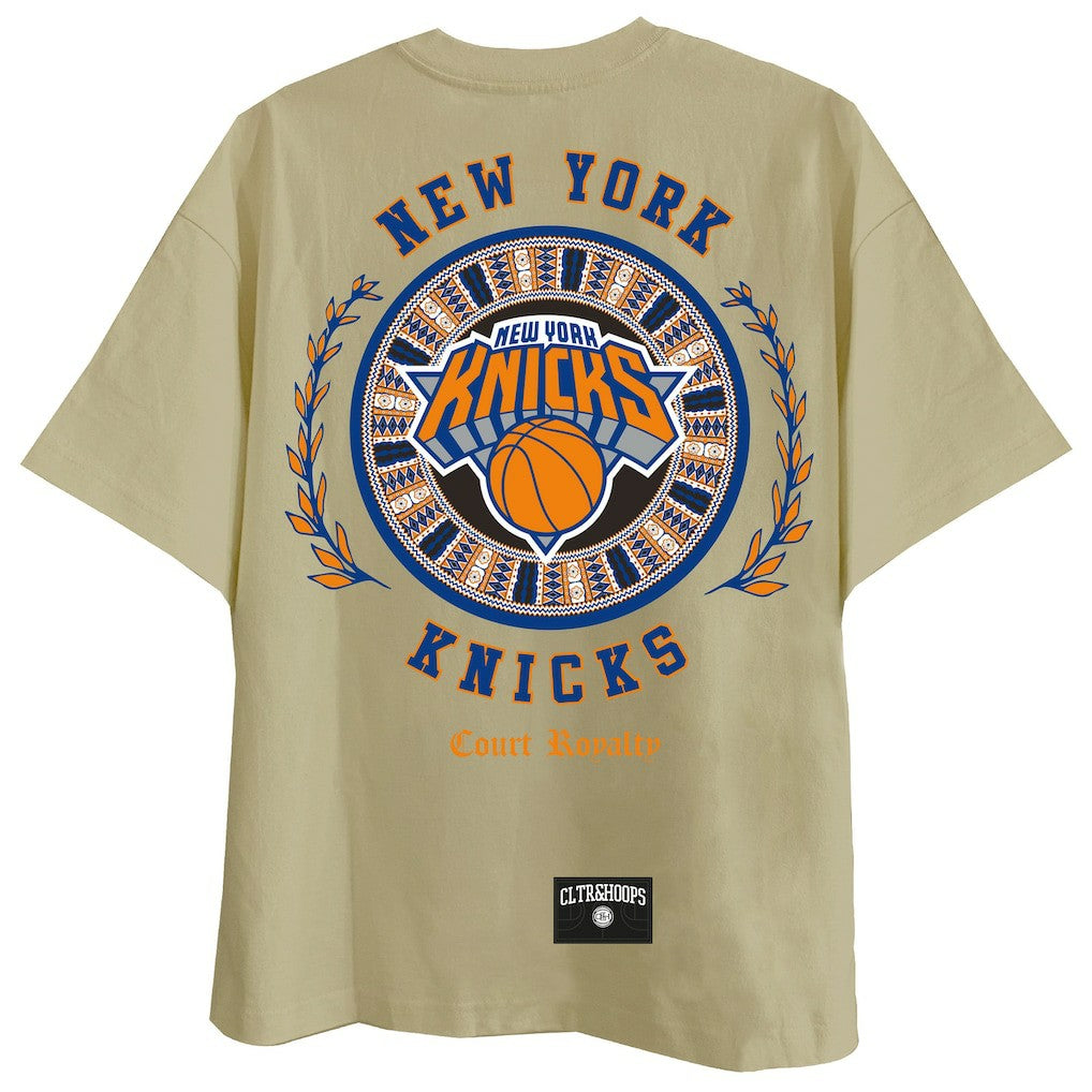 NBA - New York Knicks Two Hype Worldwide Collection Premium T-Shirt - Khaki
