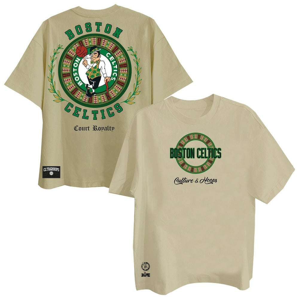 NBA - Boston Celtics Two Hype Worldwide Collection Premium T-Shirt - Khaki