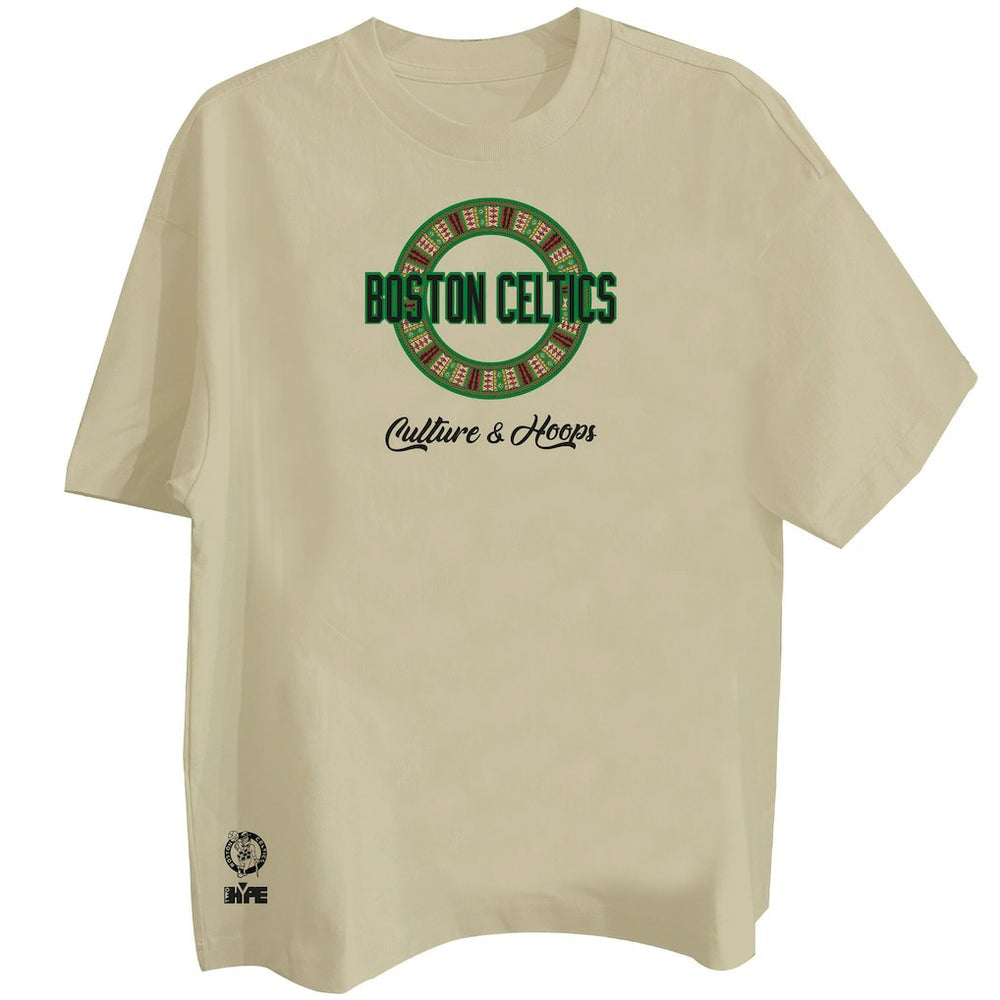 NBA - Boston Celtics Two Hype Worldwide Collection Premium T-Shirt - Khaki