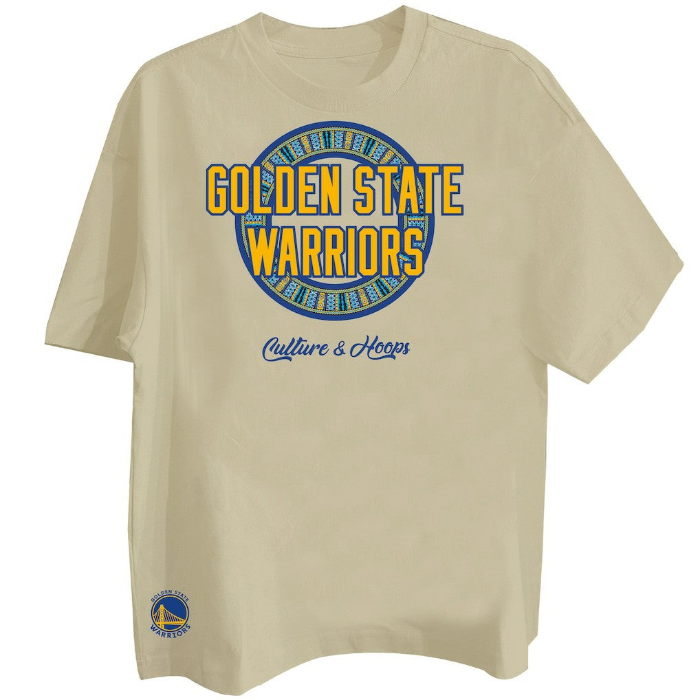 NBA - Golden State Warriors Two Hype Worldwide Collection Premium T-Shirt - Khaki