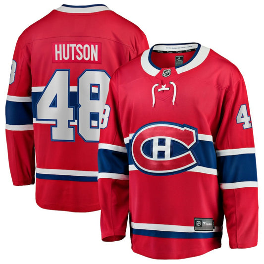 Lane Hutson Montreal Canadiens Fanatics Home Breakaway Jersey - Red | NHL Jerseys