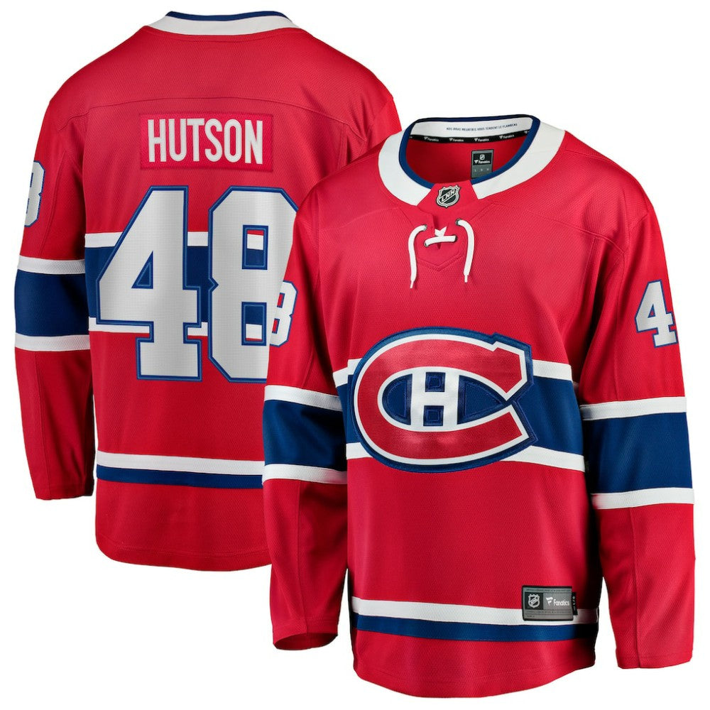 Lane Hutson Montreal Canadiens - Fanatics Home Breakaway Jersey Red