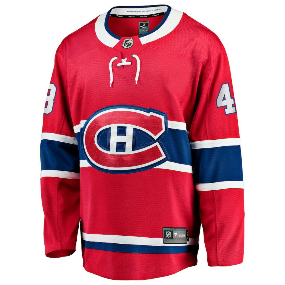 Lane Hutson Montreal Canadiens - Fanatics Home Breakaway Jersey Red