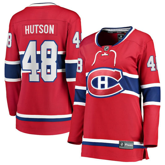 Lane Hutson Montreal Canadiens Fanatics Women's Home Breakaway Player Jersey - Red | NHL Jerseys