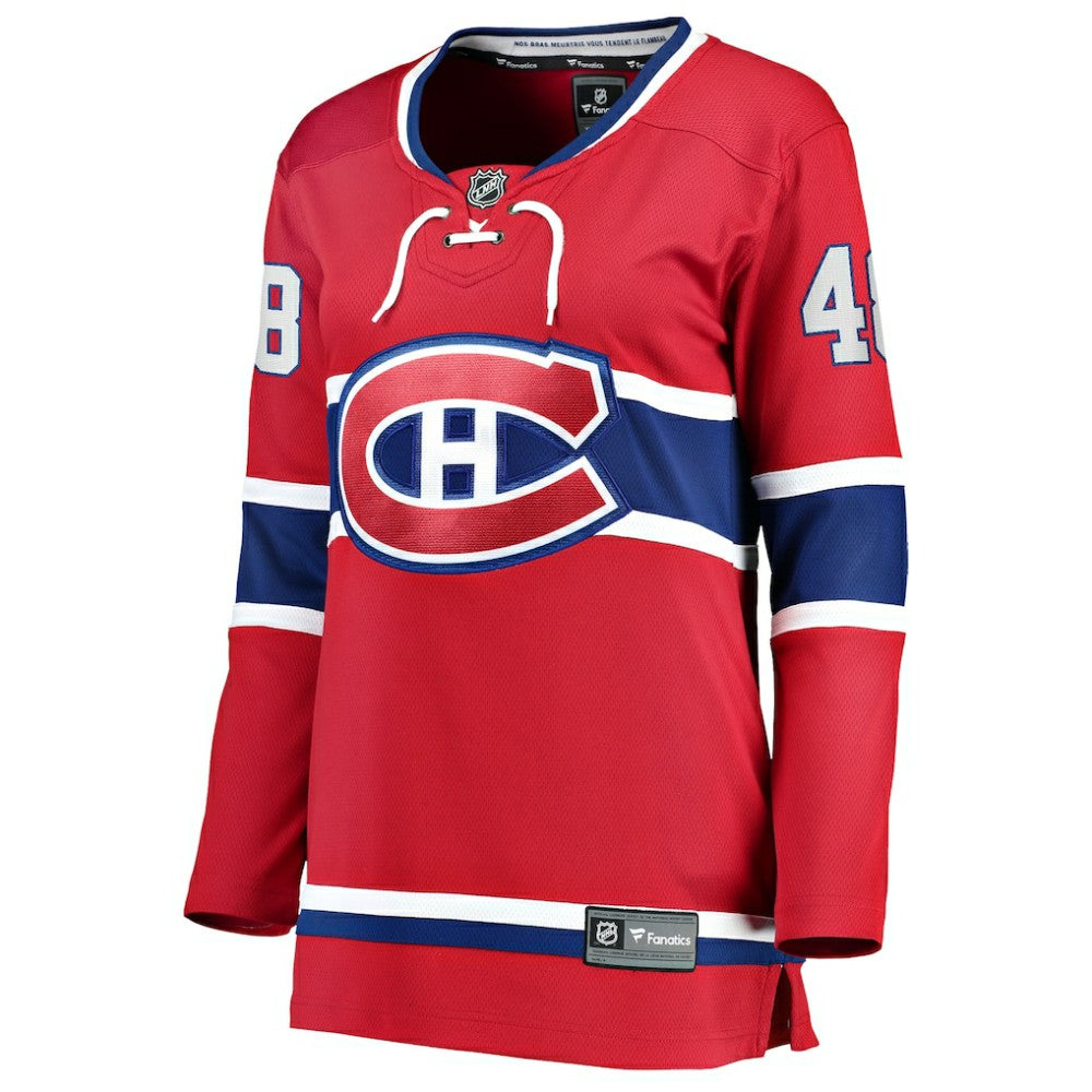 Lane Hutson Montreal Canadiens Fanatics Women's Home Breakaway Player Jersey - Red | NHL Jerseys