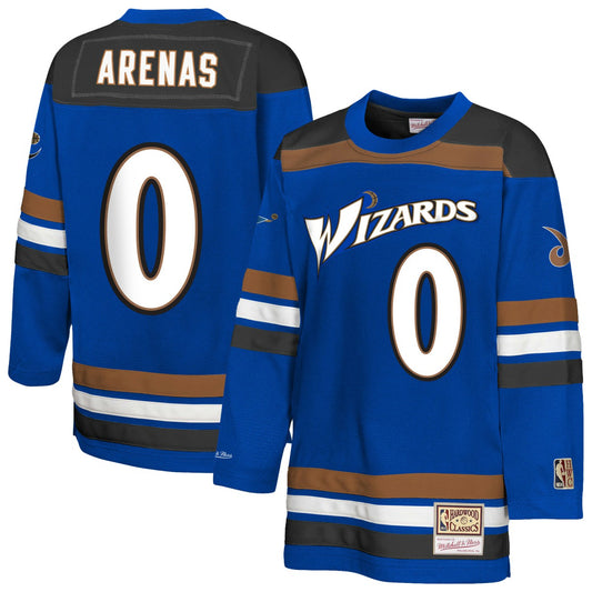 Gilbert Arenas Washington Wizards Youth Maxxed Out 2.0 Fashion Hockey Jersey - Blue | NBA Jerseys