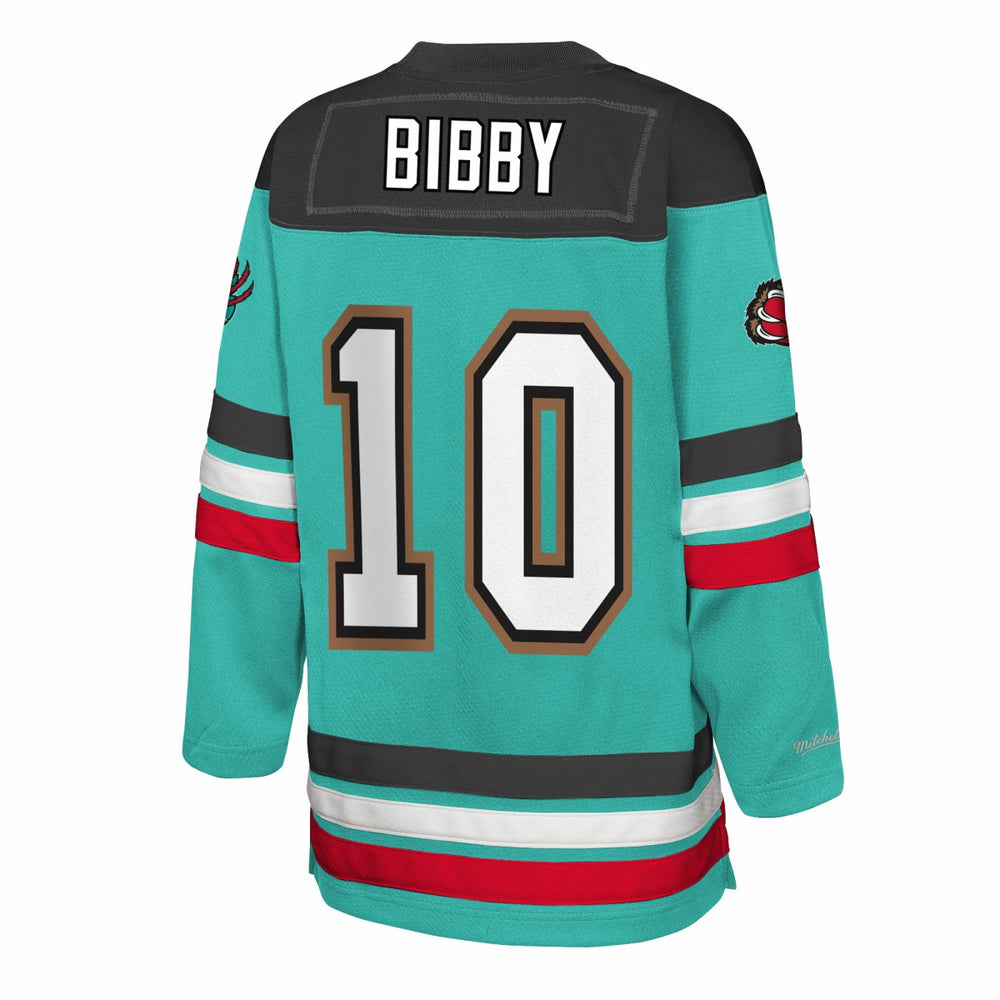 Mitchell & Ness - Mike Bibby Memphis Grizzlies Youth Maxxed Out 2.0 Fashion Hockey Jersey - Turquoise