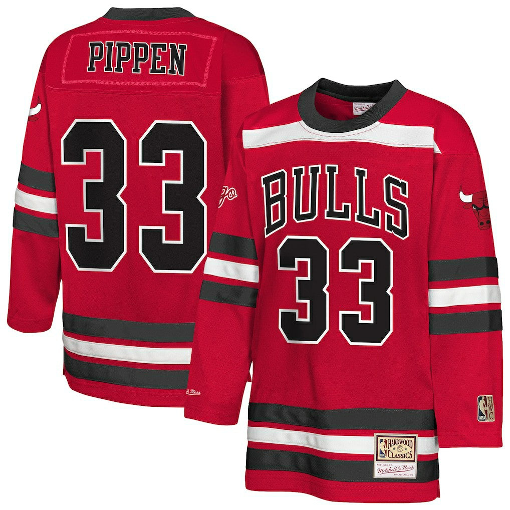 Scottie Pippen Chicago Bulls Youth Maxxed Out 2.0 Fashion Hockey Jersey sale - Red | NBA Jerseys