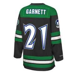 Mitchell & Ness - Kevin Garnett Minnesota Timberwolves Youth Maxxed Out 2.0 Fashion Hockey Jersey - Black