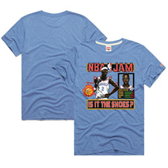 NBA - Shai Gilgeous-Alexander Oklahoma City Thunder Homage Unisex NBA Jam Tri-Blend T-Shirt - Light Blue
