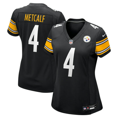 DK Metcalf Pittsburgh Steelers Women's Team Game Jersey - Black | NFL Jerseys