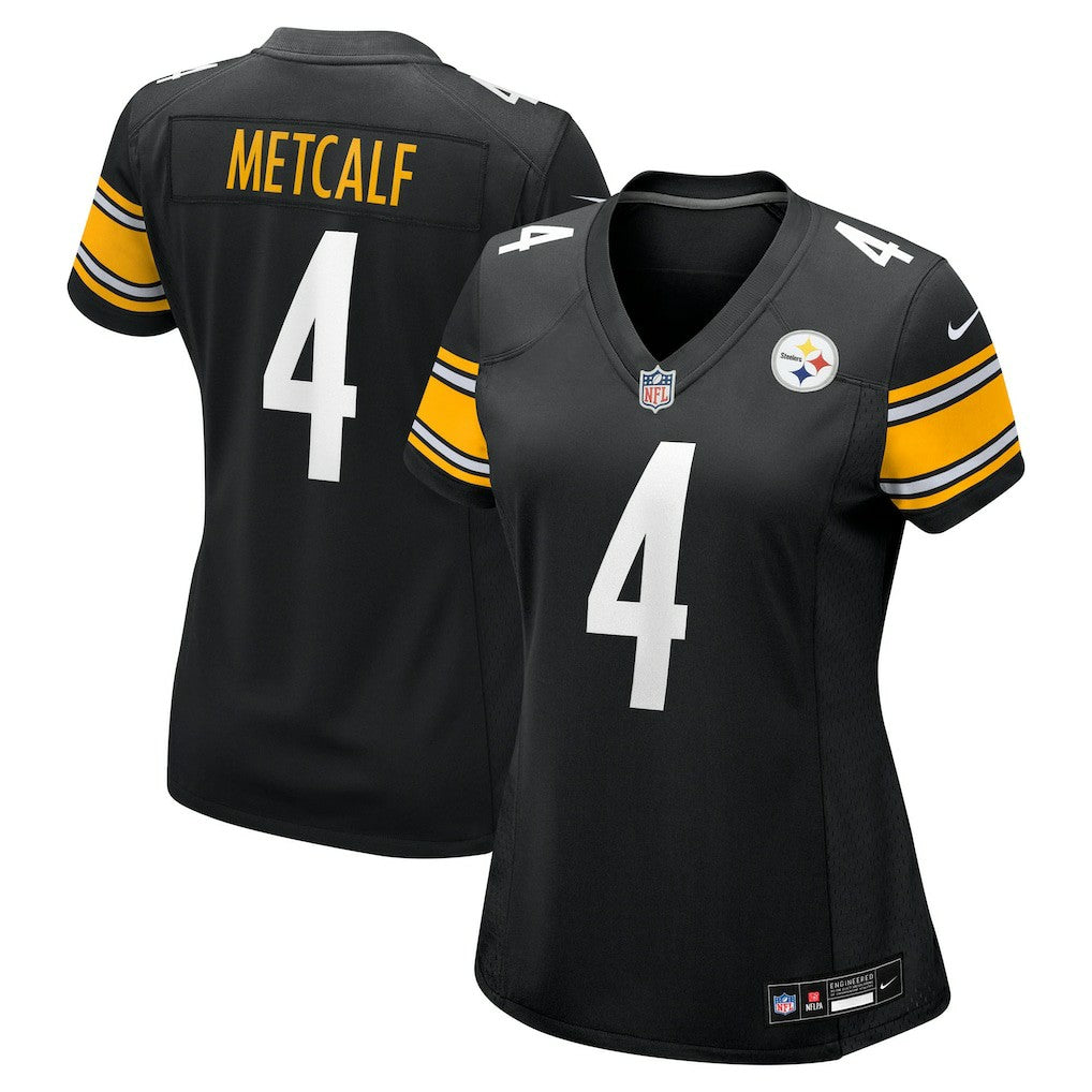 DK Metcalf Pittsburgh Steelers Women's Team Game Jersey Black - Nike