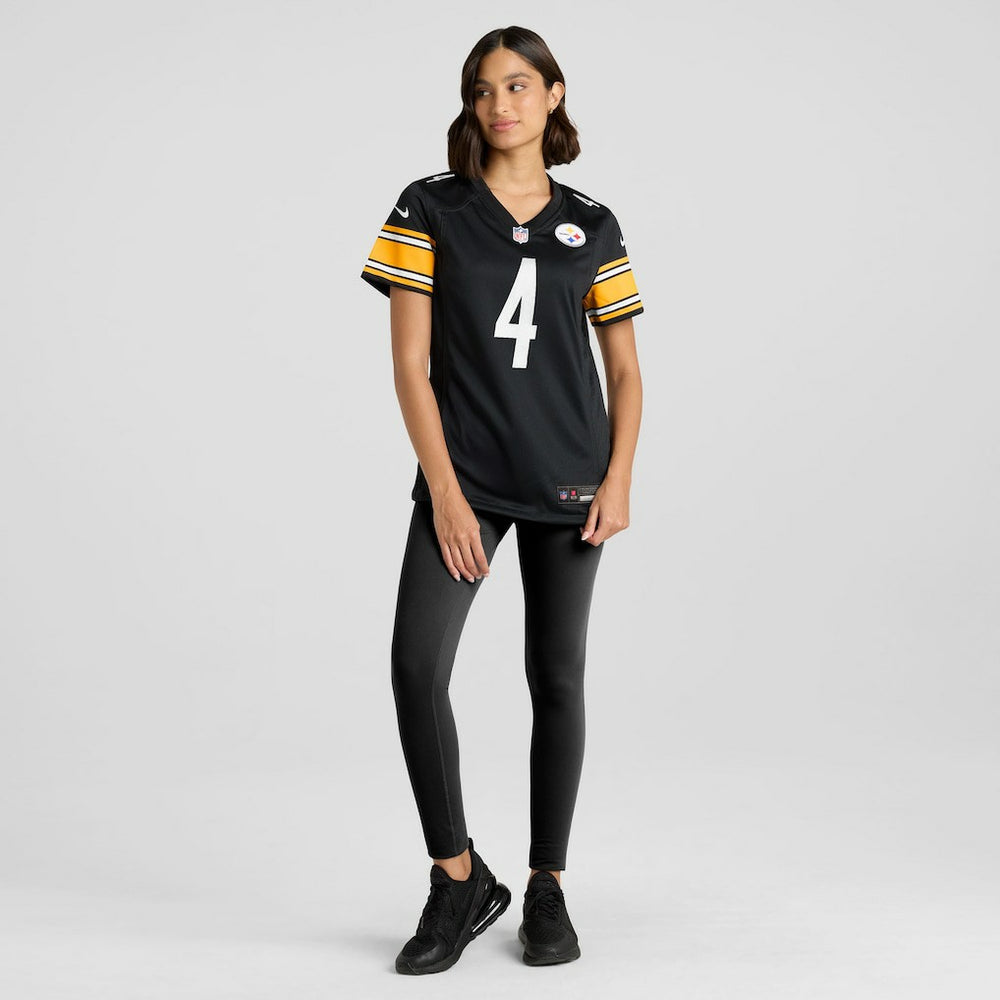 DK Metcalf Pittsburgh Steelers Women's Team Game Jersey Black - Nike