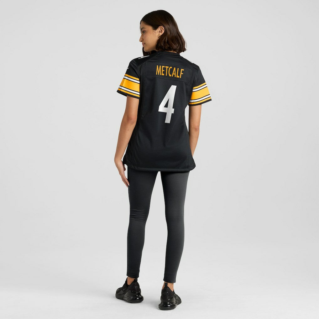 DK Metcalf Pittsburgh Steelers Women's Team Game Jersey - Black | NFL Jerseys