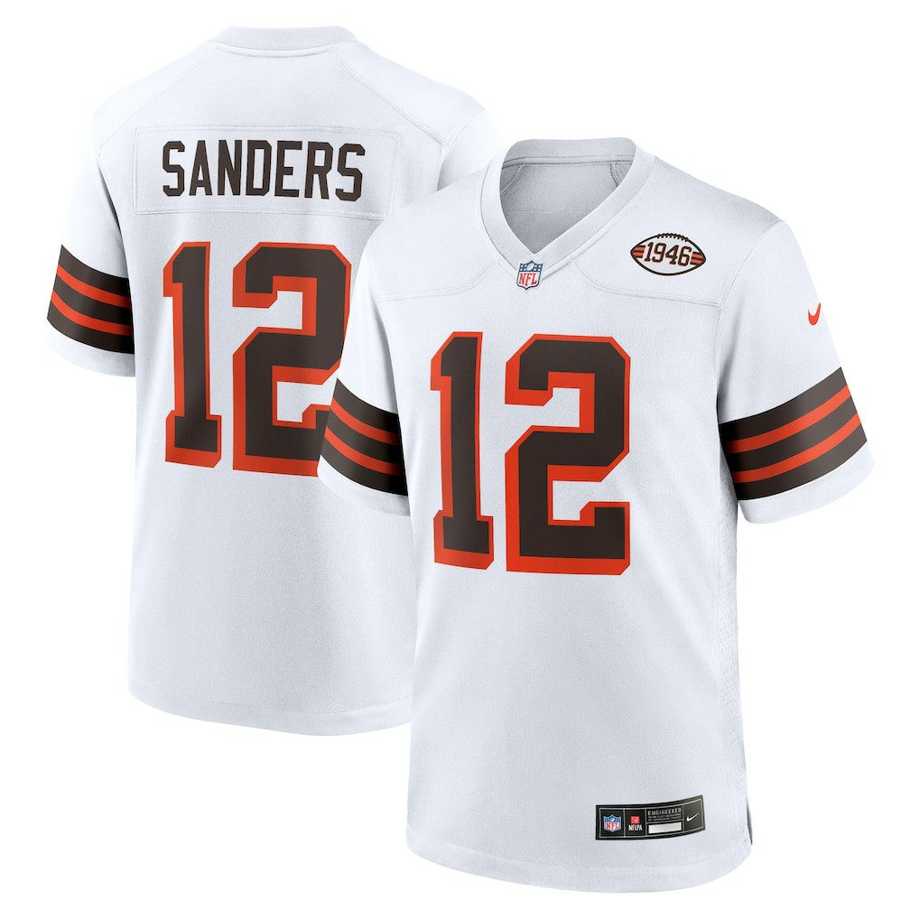 Shedeur Sanders Cleveland Browns 2025 NFL Draft 2nd Alternate Game Jersey White - Nike