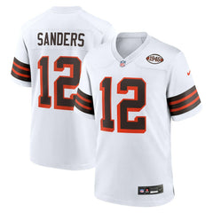 Shedeur Sanders Cleveland Browns 2025 NFL Draft 2nd Alternate Game Jersey White - Nike