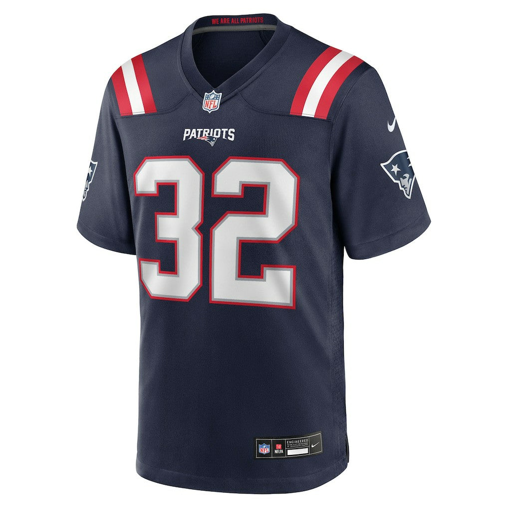 TreVeyon Henderson New England Patriots 2025 NFL Draft Game Jersey Navy - Nike