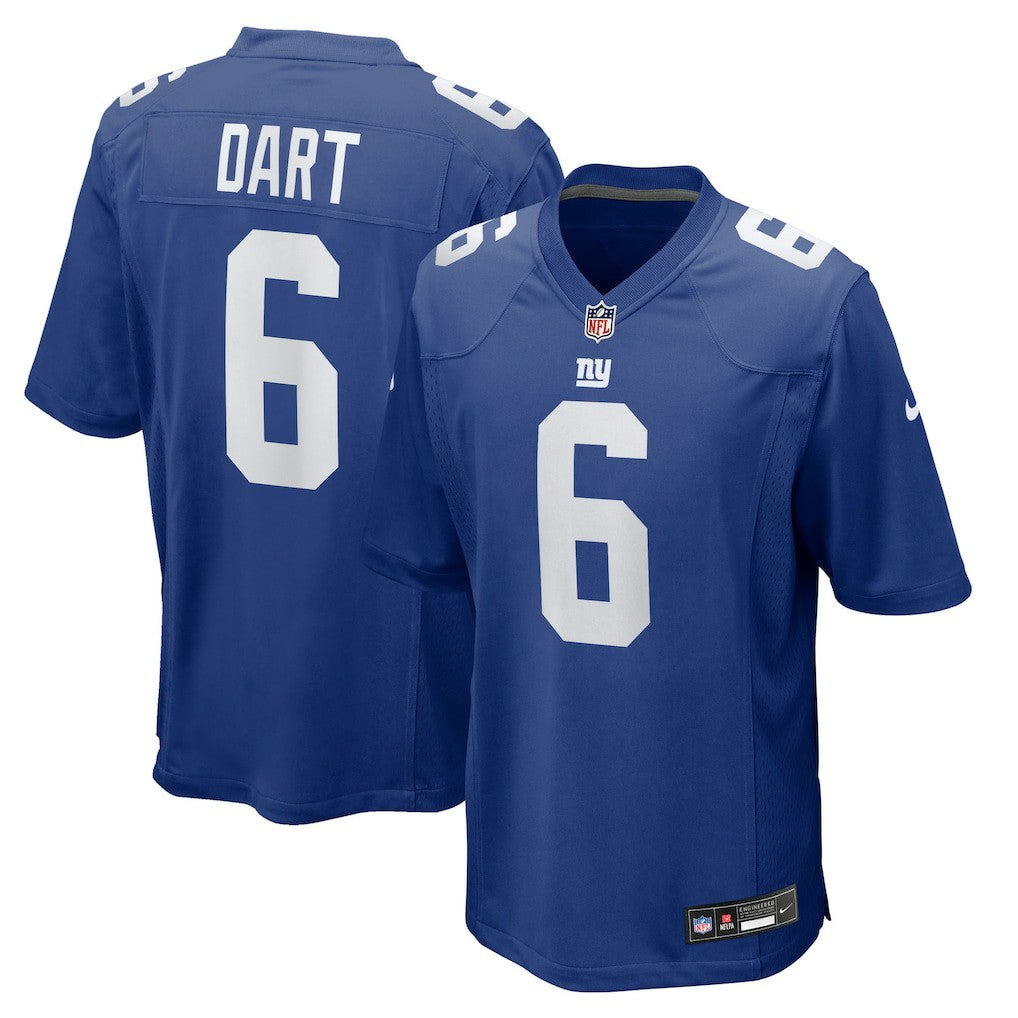 Jaxson Dart New York Giants 2025 NFL Draft First Round Pick Game Jersey - Royal | NFL Jerseys