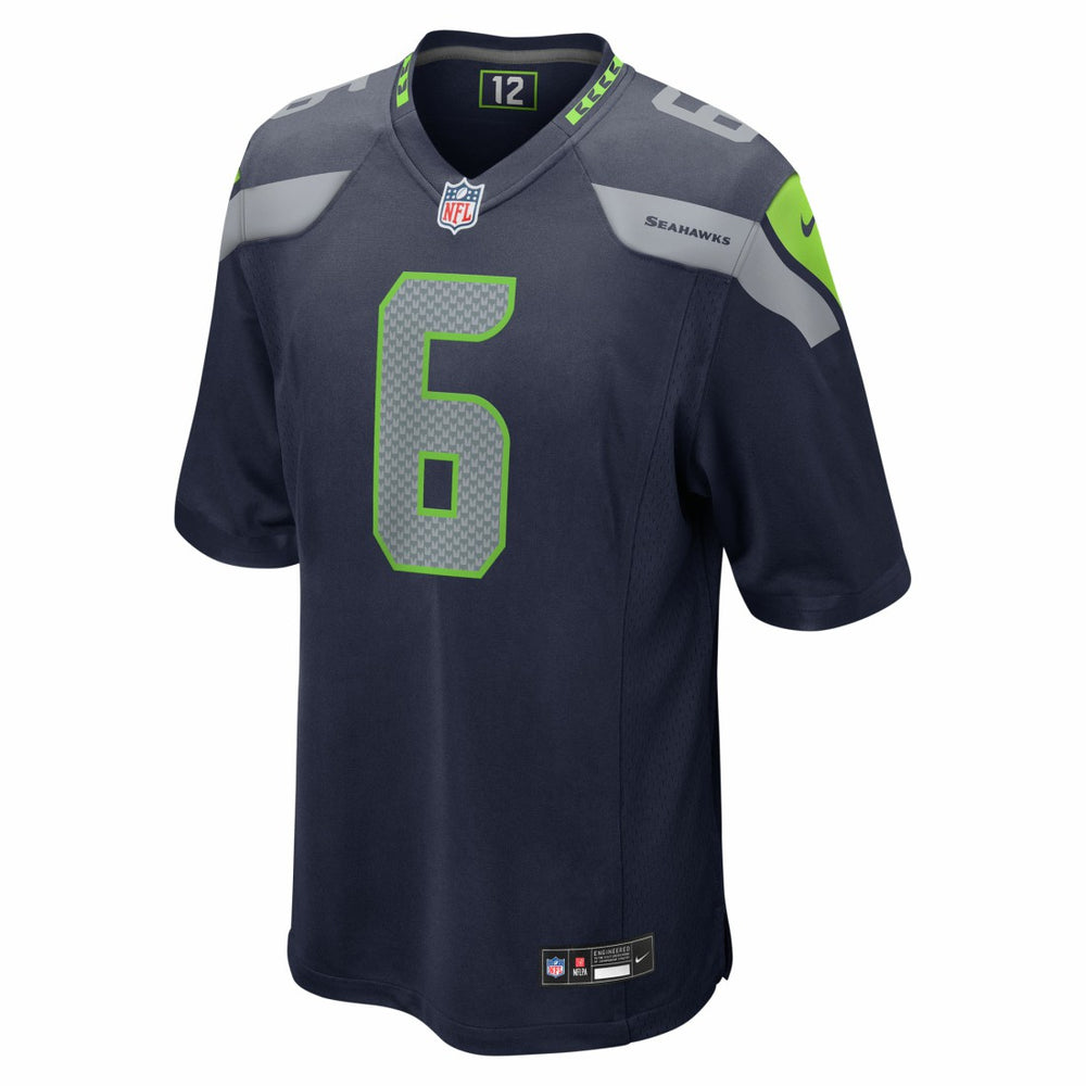 Jalen Milroe Seattle Seahawks 2025 NFL Draft Game Jersey College Navy - Nike