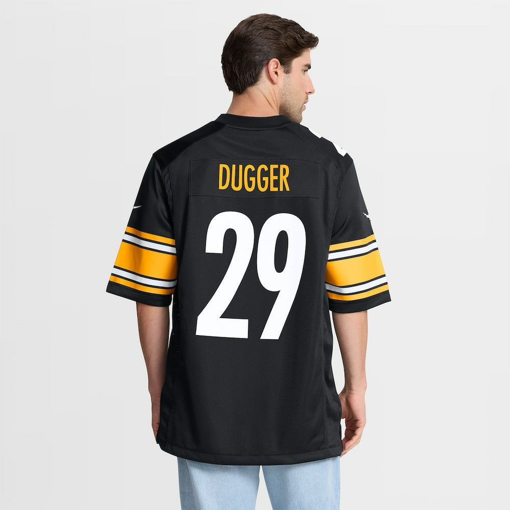 Kyle Dugger Pittsburgh Steelers Team Game Jersey Black - Nike