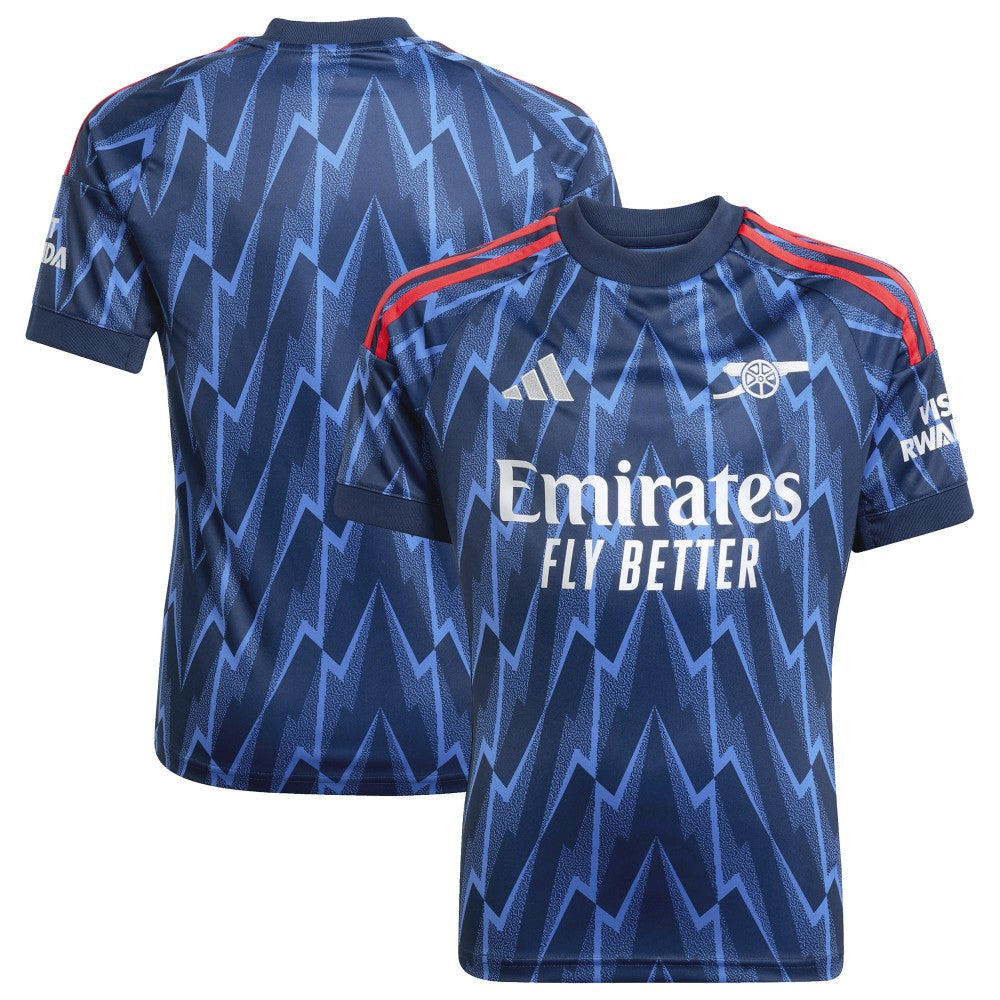 Adidas Arsenal Youth 2025/26 Away Replica Jerseys - Blue