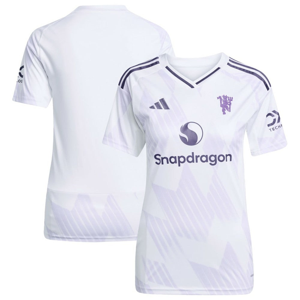 Adidas Manchester United Women's 2025/26 Away Replica Jerseys - White