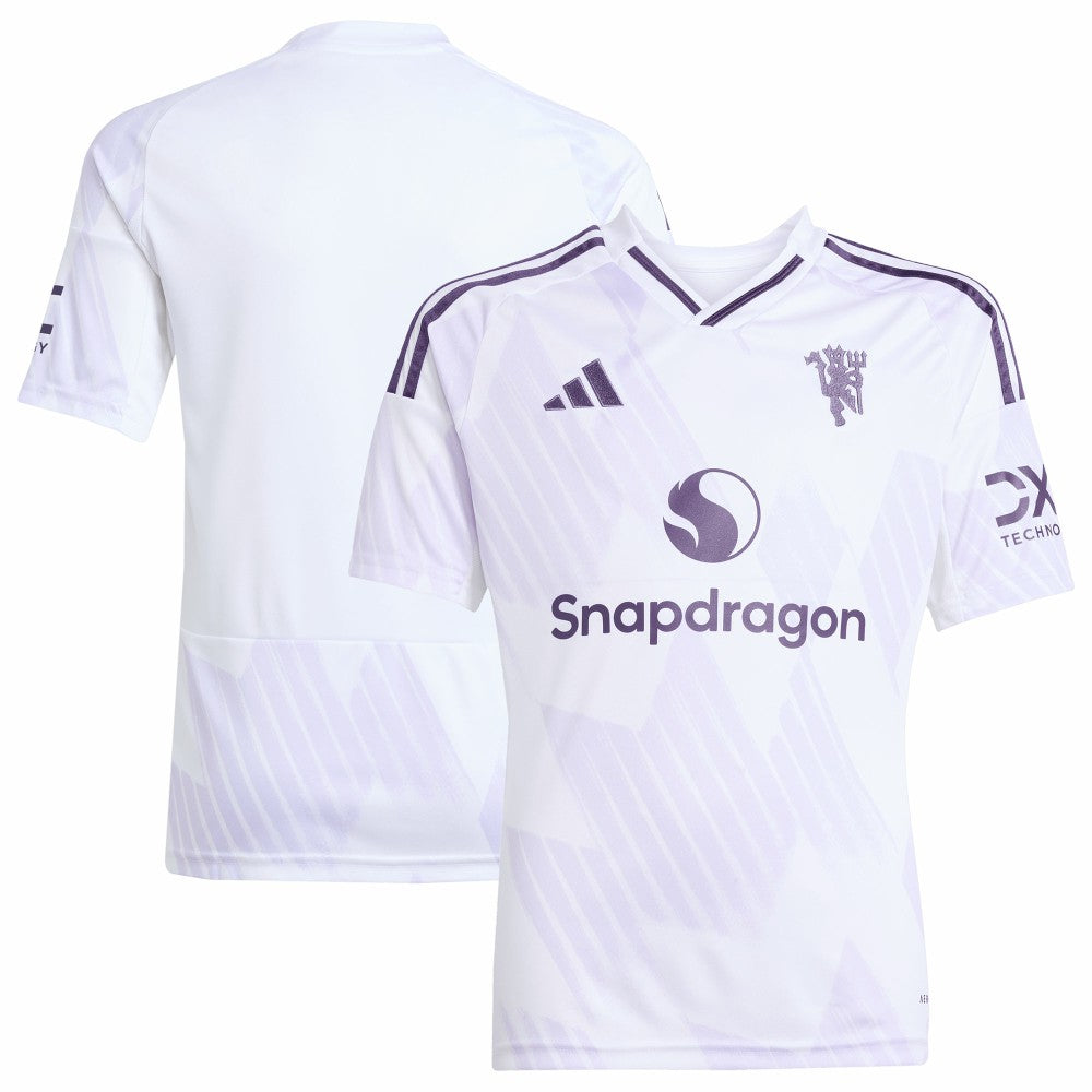 Adidas Manchester United Youth 2025/26 Away Replica Jerseys - White