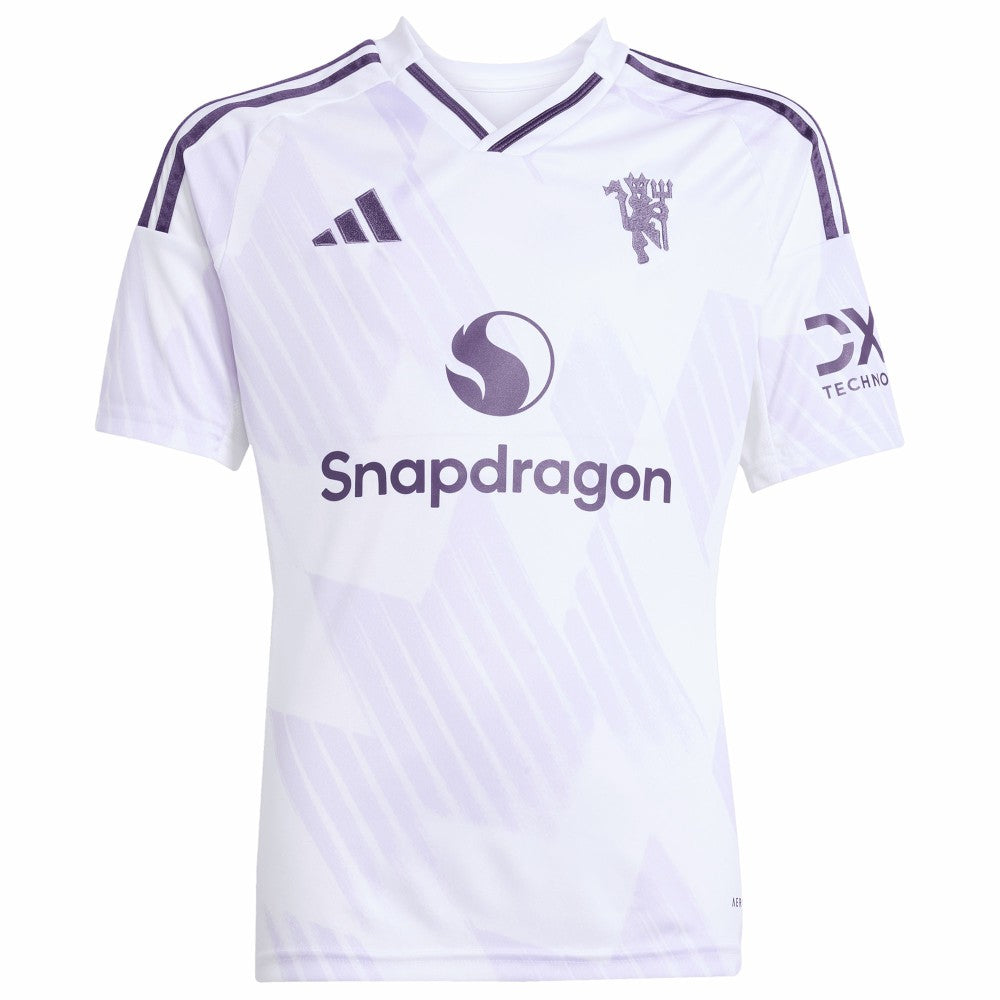 Adidas Manchester United Youth 2025/26 Away Replica Jerseys - White