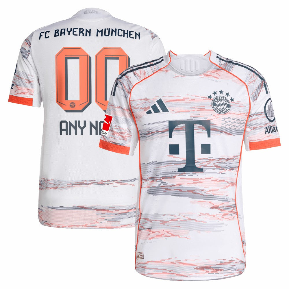 Adidas Bayern Munich 2025/26 Away Custom Jerseys - White