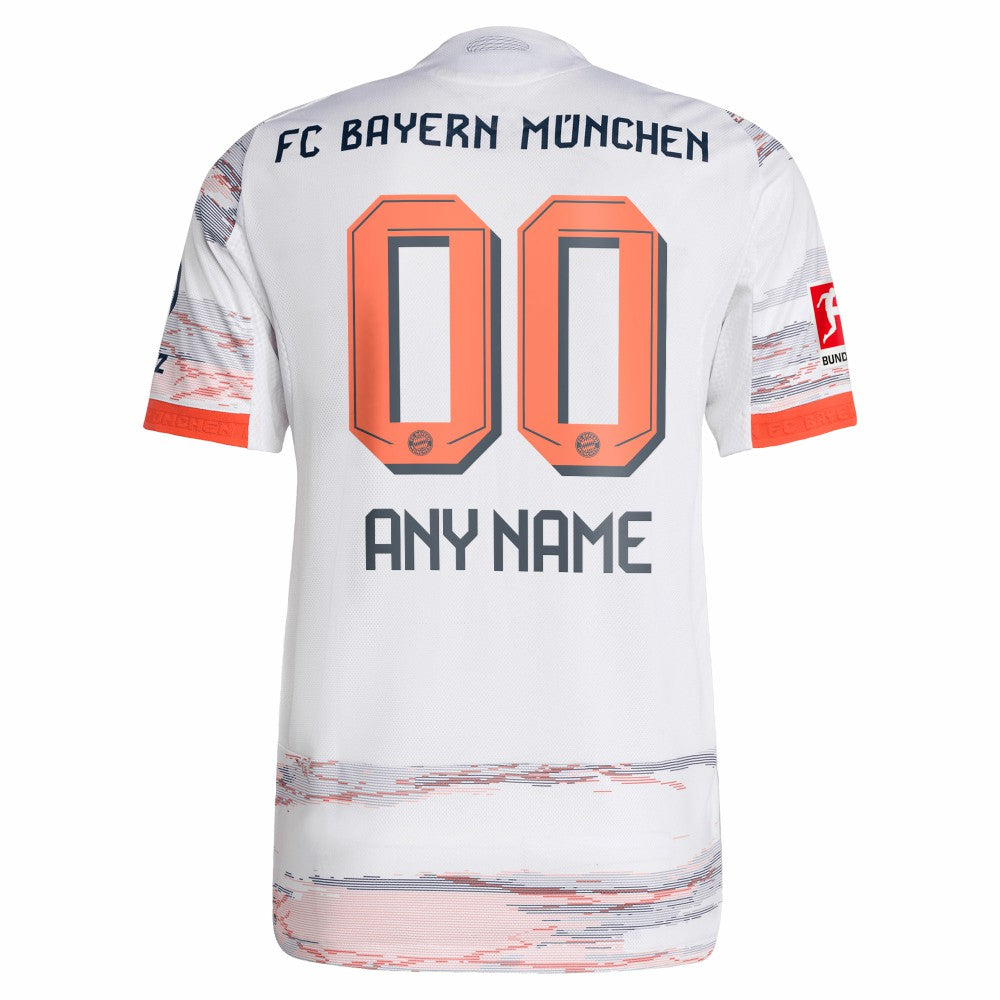 Adidas Bayern Munich 2025/26 Away Custom Jerseys - White