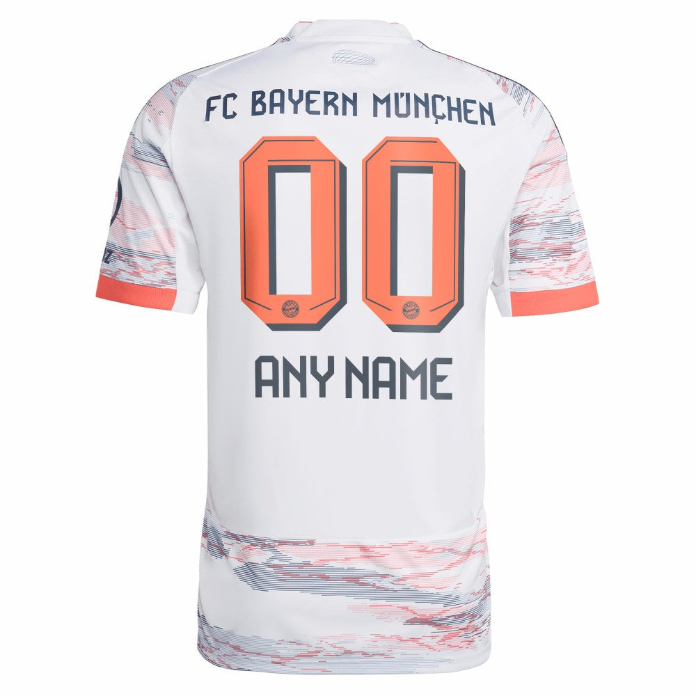 Adidas Bayern Munich 2025/26 Away Replica Custom Jerseys - White