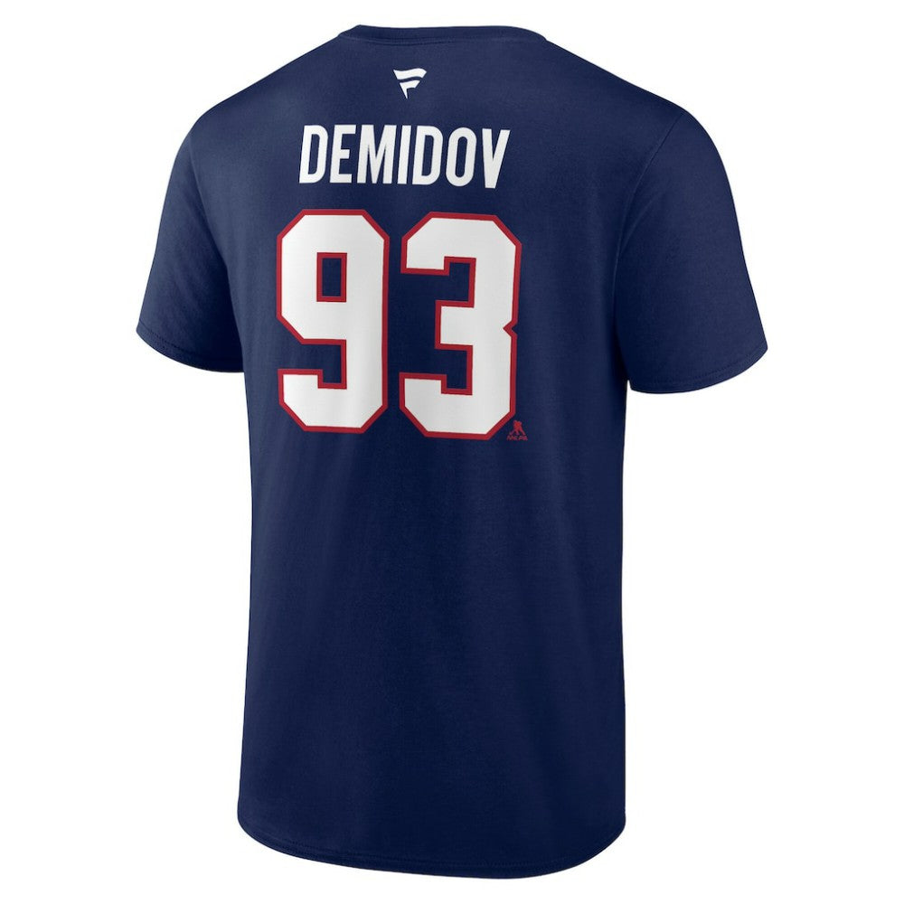 Ivan Demidov Montreal Canadiens - Fanatics Authentic Stack Name & Number T-Shirt Navy