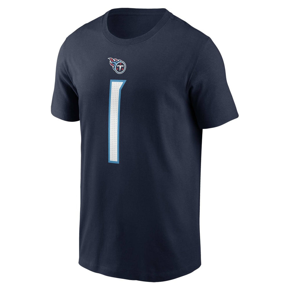 Cameron Ward Tennessee Titans Name & Number T-Shirt Navy - Nike