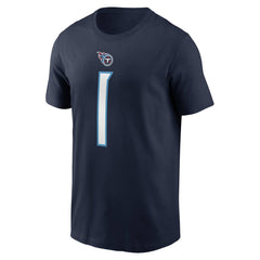 Cameron Ward Tennessee Titans Name & Number T-Shirt Navy - Nike