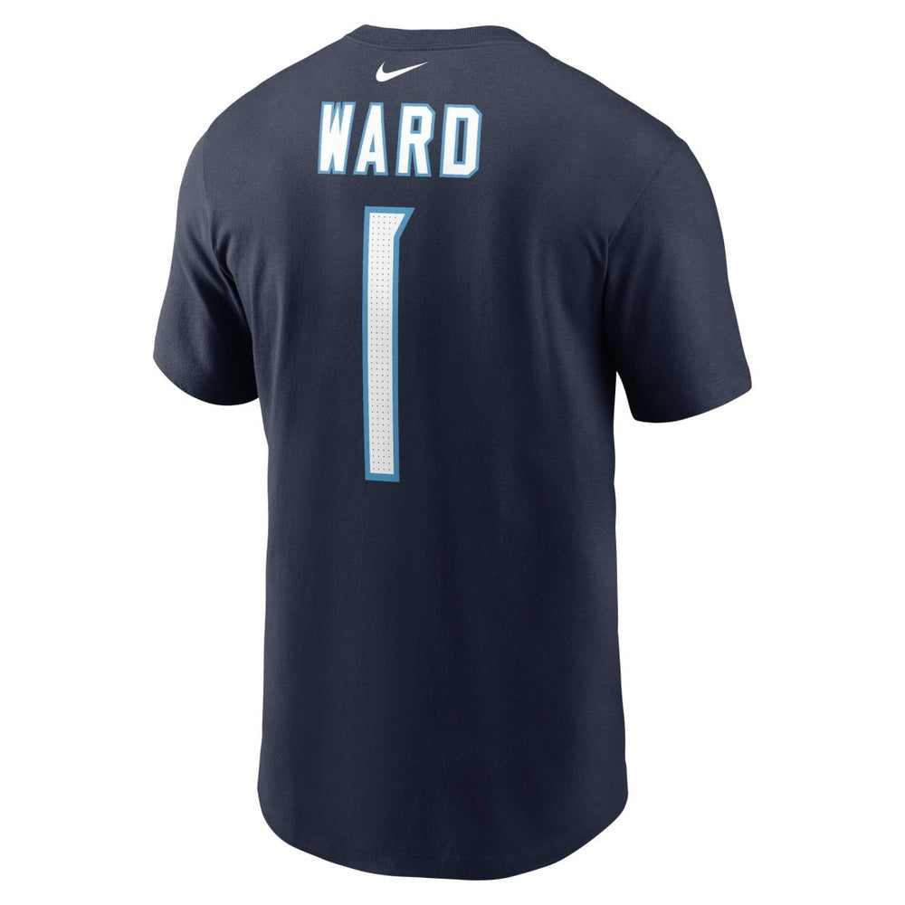 Cameron Ward Tennessee Titans Name & Number T-Shirt Navy - Nike
