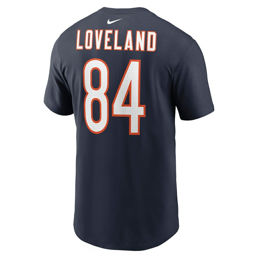 Colston Loveland Chicago Bears Name & Number T-Shirt Navy - Nike