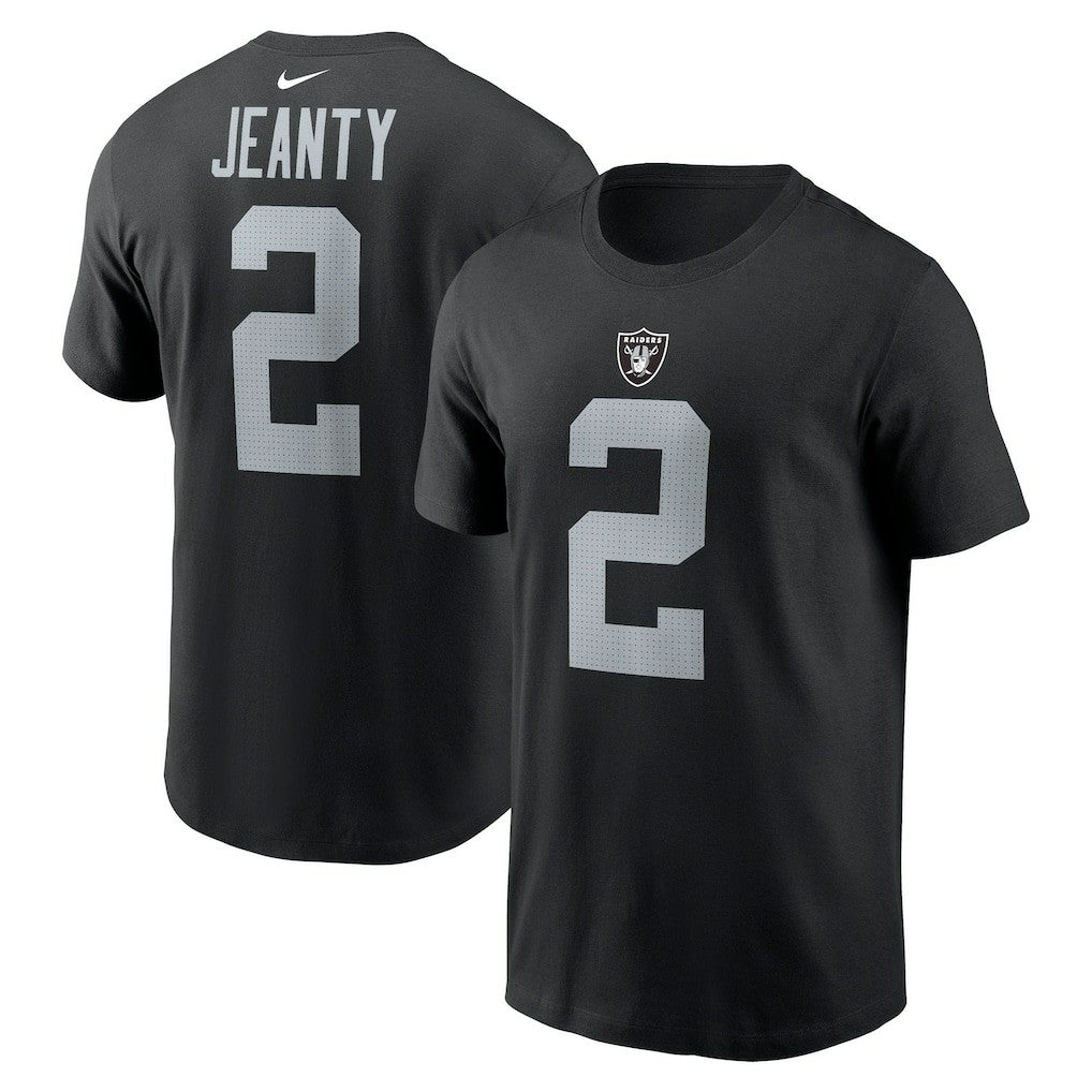 Ashton Jeanty Las Vegas Raiders Name & Number T-Shirt Black - Nike