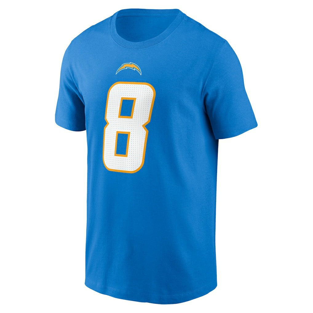 Omarion Hampton Los Angeles Chargers Name & Number T-Shirt Powder Blue - Nike