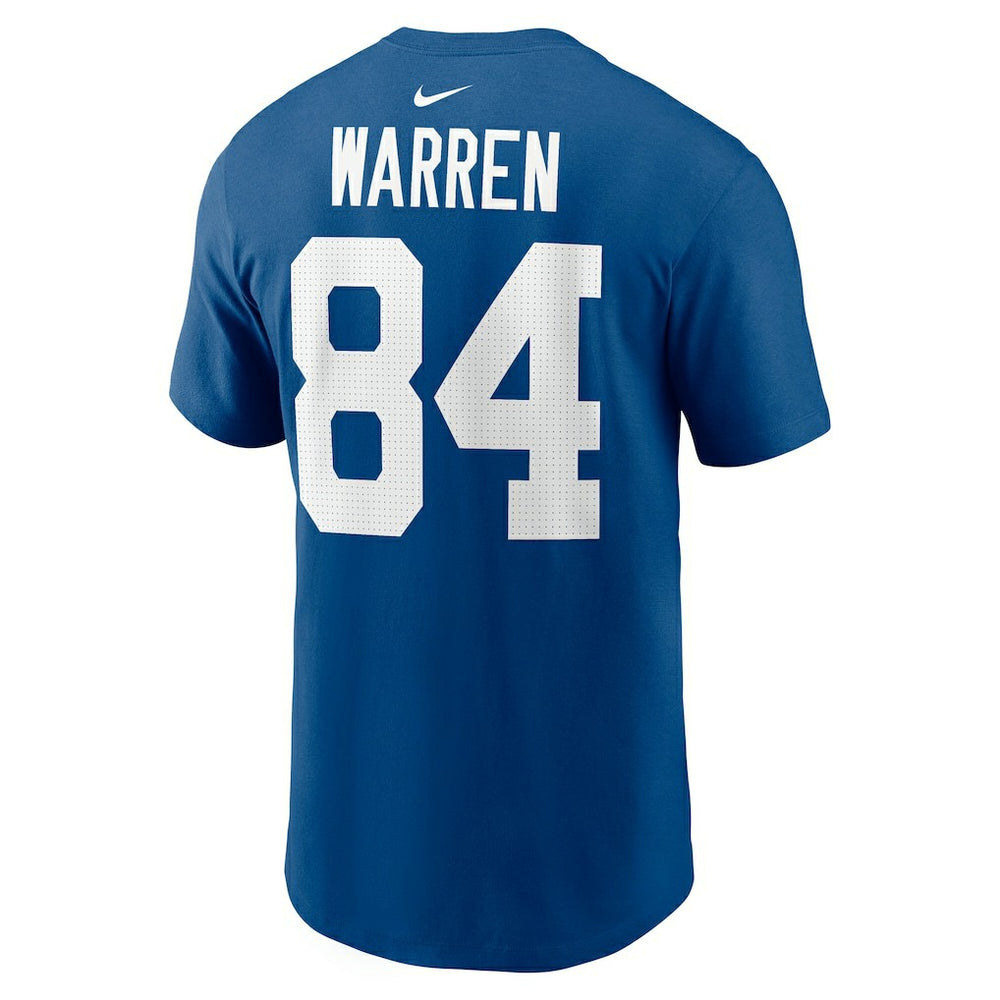 Tyler Warren Indianapolis Colts Name & Number T-Shirt Royal - Nike
