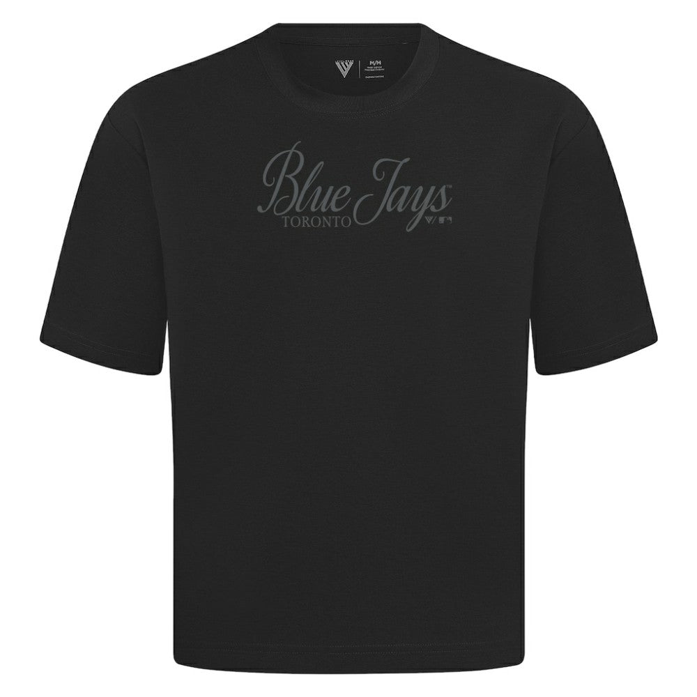 Toronto Blue Jays Levelwear Ethereal Oversized Luxe Signature Knit T-Shirt On Sale
