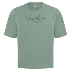 Cleveland Guardians Levelwear Ethereal Oversized Luxe Signature Knit T-Shirt for sale