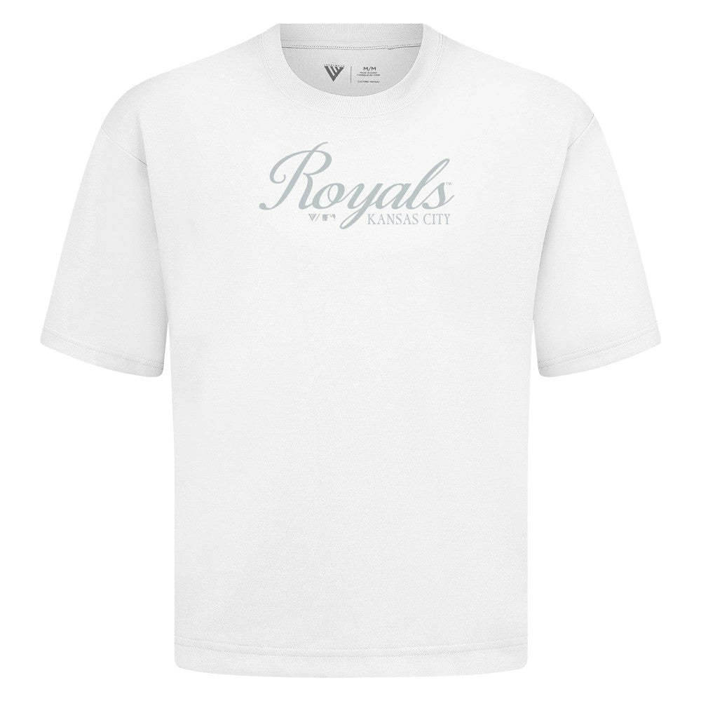Kansas City Royals Levelwear Ethereal Oversized Luxe Signature Knit T-Shirt Near Me