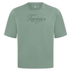 Minnesota Twins Levelwear Ethereal Oversized Luxe Signature Knit T-Shirt for sale
