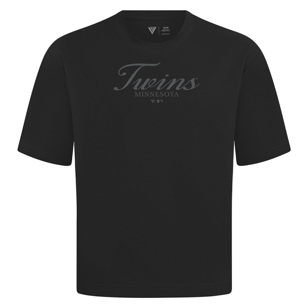Minnesota Twins Levelwear Ethereal Oversized Luxe Signature Knit T-Shirt Clearance