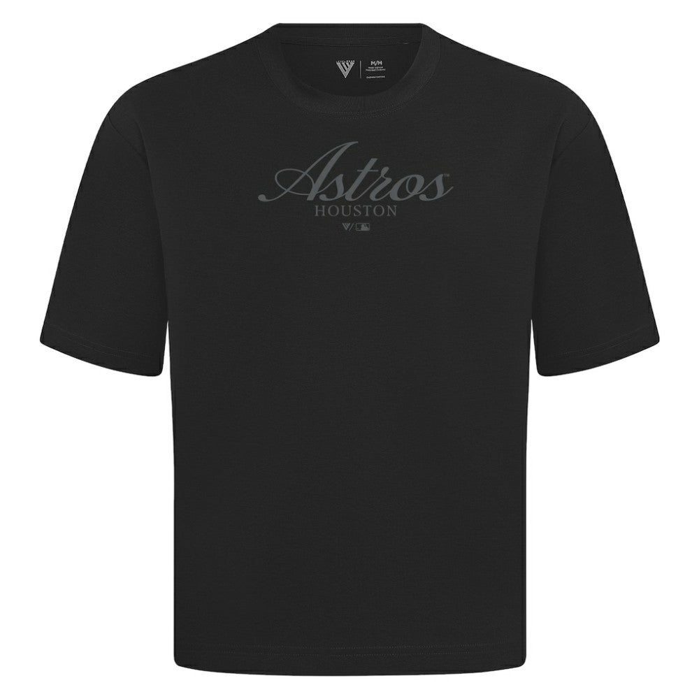 Houston Astros Levelwear Ethereal Oversized Luxe Signature Knit T-Shirt On Sale