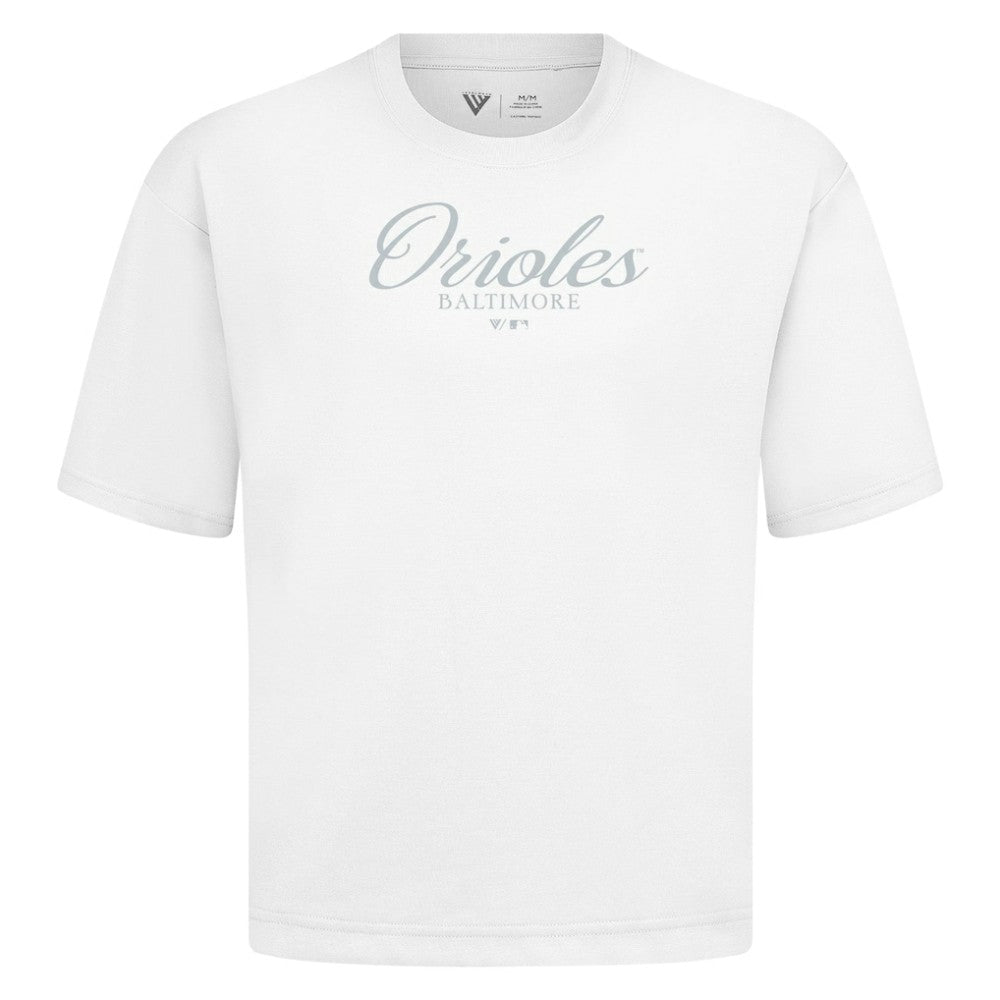 Baltimore Orioles Levelwear Ethereal Oversized Luxe Signature Knit T-Shirt discount