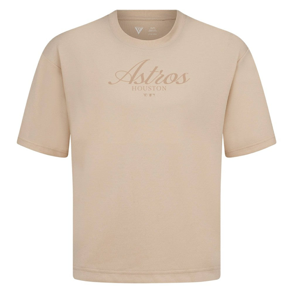 Houston Astros Levelwear Ethereal Oversized Luxe Signature Knit T-Shirt Lifestyle
