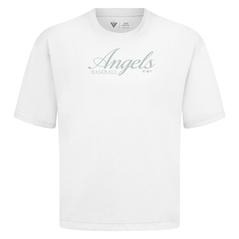 Los Angeles Angels Levelwear Ethereal Oversized Luxe Signature Knit T-Shirt discount